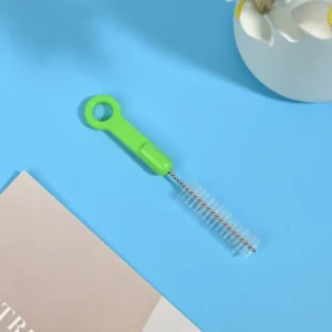 Medical device cleaning brushes with double-ended nylon bristles and color-coded plastic handles, designed for effective cleaning of medical instruments, tubes, and narrow channels for professional and OEM use.