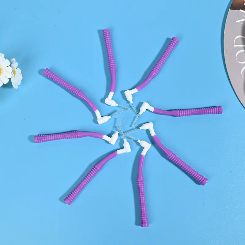 L-type interdental brushes for B2B wholesale dental oral care supply