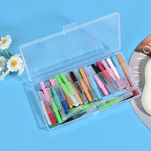 I-type interdental brushes bulk set in storage box for B2B wholesale dental supply