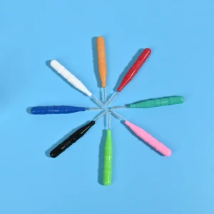 I-type interdental brushes bulk set in storage box for B2B wholesale dental supply