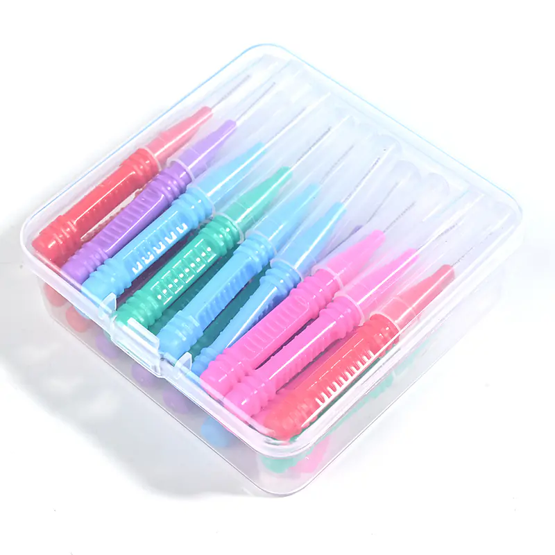 Vibrant 5-Color I-Type Interdental Brushes | Complete Kit for Daily Plaque Removal & Brighter Smile Elevate Your Routine with Color & Clarity