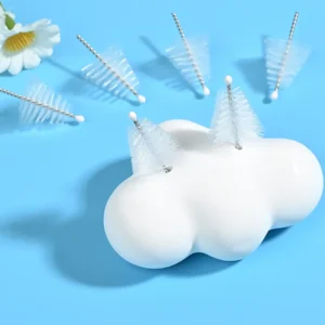 Medical device cleaning brush heads with stainless steel twisted wire and soft nylon bristles, designed for precise cleaning of medical instruments, B2B OEM wholesale supply.