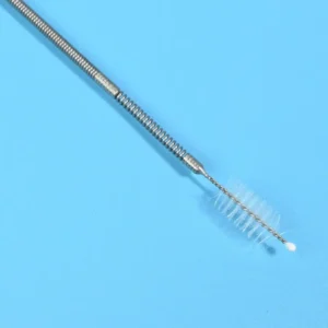 Durable stainless steel brushes designed for cleaning medical instruments and devices