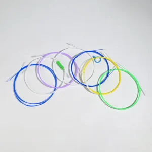 spread display of multi-color endoscope cleaning brushes for B2B buyers