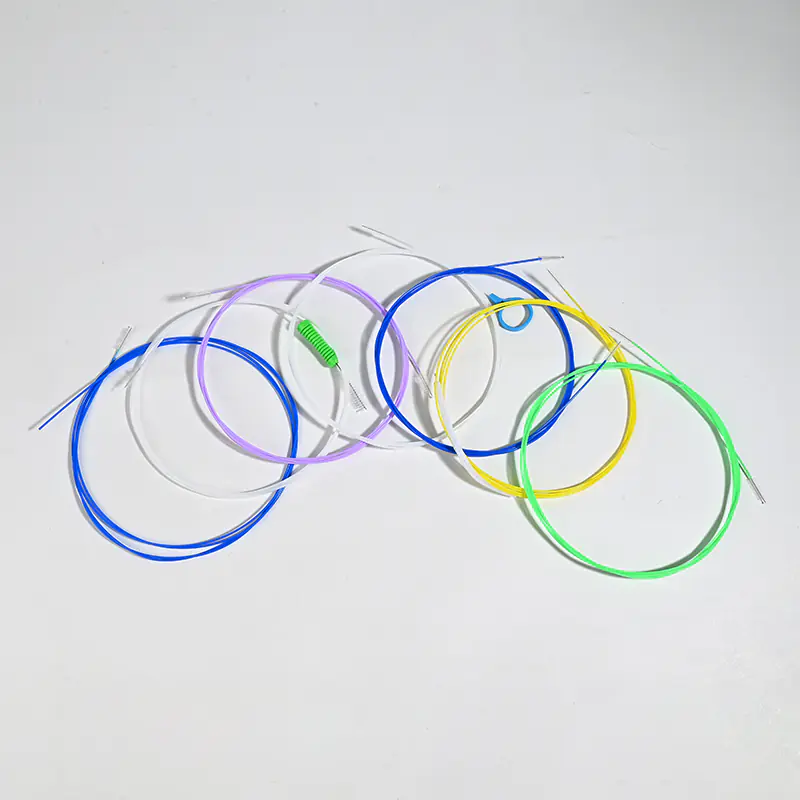spread display of multi-color endoscope cleaning brushes for B2B buyers