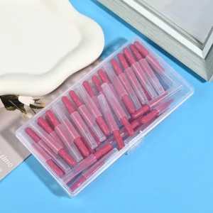 Wholesale pipe cleaner toothbrushes with fine bristles, red single tuft design for hard-to-reach areas in bulk packaging for global retailers