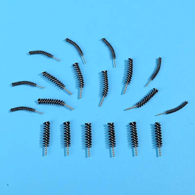 bulk assorted black straight & curved mascara wand brush heads for cosmetic wholesale OEM